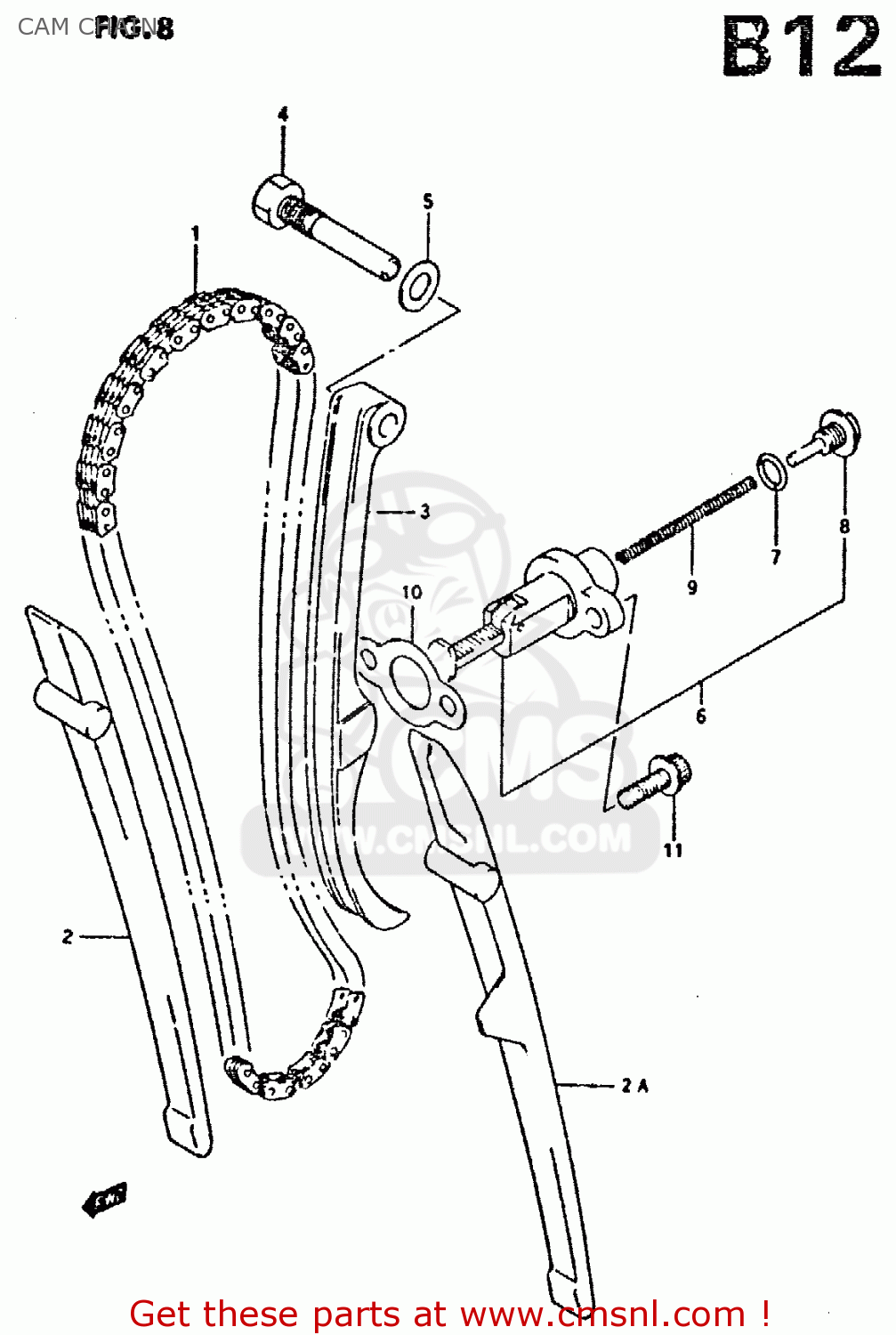 CAM CHAIN DR350 1992 (N)