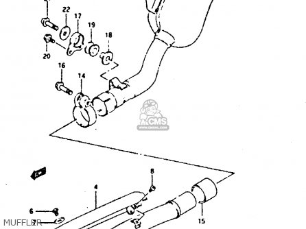 MUFFLER - DR350 1992 (N)