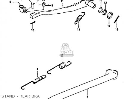 STAND - REAR BRA - DR350 1992 (N)