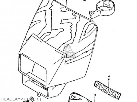 HEADLAMP COVER ( - DR350 1992 (N)