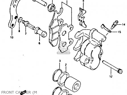 FRONT CALIPER (M - DR350 1992 (N)