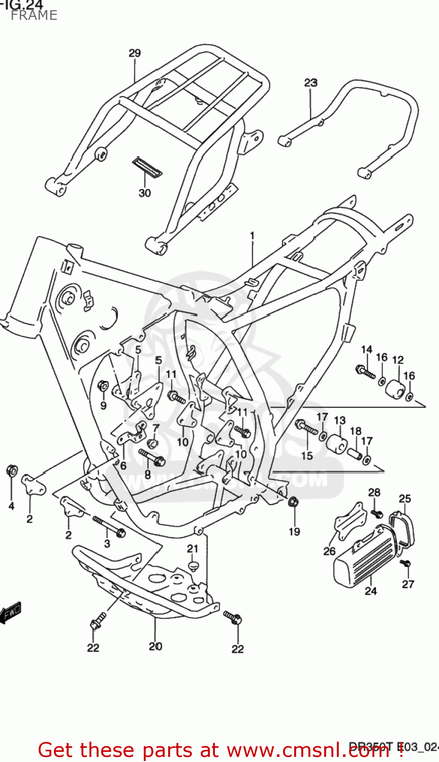 FRAME DR350 1993 (P) USA (E03)