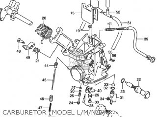 CARBURETOR (MODEL L/M/N/P) - DR350 1993 (P) USA (E03)