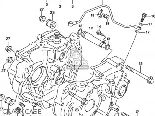 CRANKCASE - DR350 1993 (P) USA (E03)