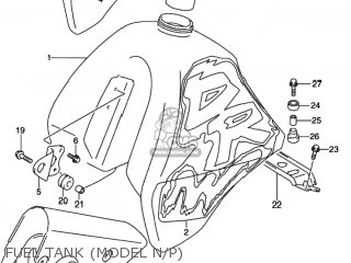 FUEL TANK (MODEL N/P) - DR350 1993 (P) USA (E03)