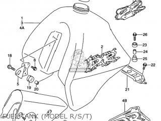 FUEL TANK (MODEL R/S/T) - DR350 1993 (P) USA (E03)