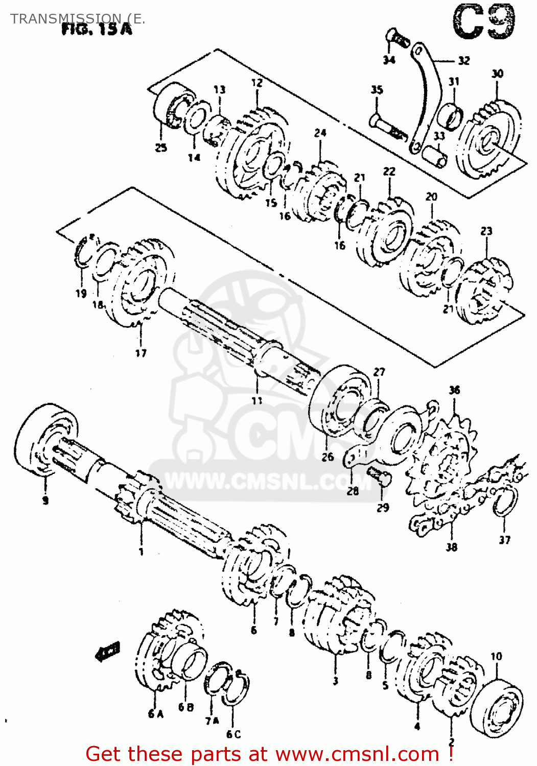 TRANSMISSION (E. DR350 1993 (P)