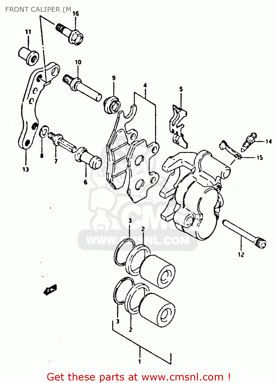 FRONT CALIPER (M DR350 1993 (P)