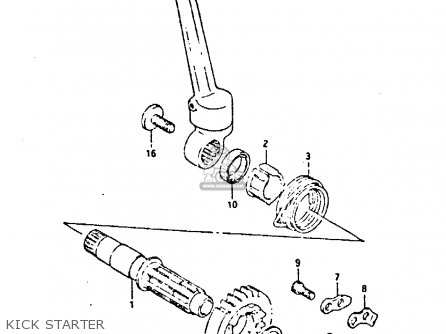 KICK STARTER - DR350 1993 (P)
