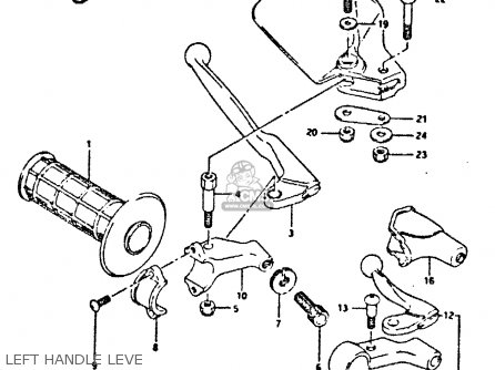 LEFT HANDLE LEVE - DR350 1993 (P)
