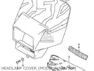HEADLAMP COVER (MODEL N/P/R/S/T) - DR350 1994 (R) USA (E03)