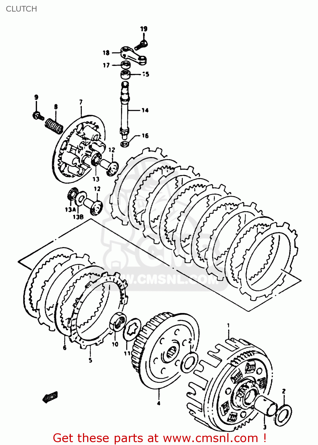 CLUTCH DR350 1994 (R)
