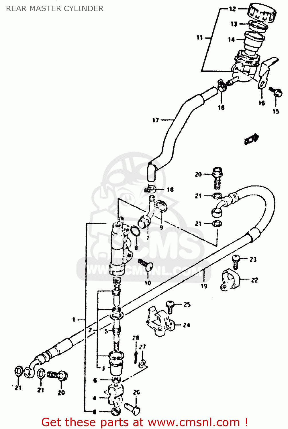 REAR MASTER CYLINDER DR350 1994 (R)
