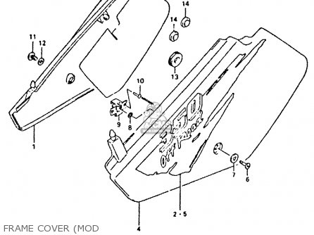 FRAME COVER (MOD - DR350 1994 (R)