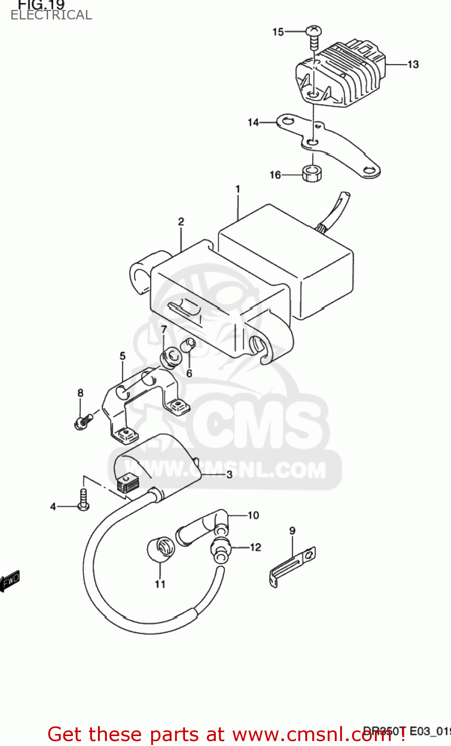 ELECTRICAL DR350 1995 (S) USA (E03)