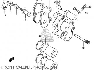 FRONT CALIPER (MODEL L/M) - DR350 1995 (S) USA (E03)