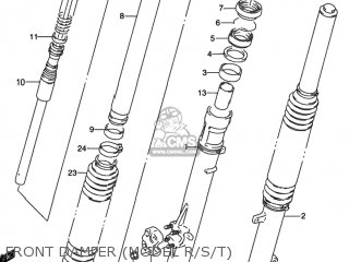 FRONT DAMPER (MODEL R/S/T) - DR350 1995 (S) USA (E03)