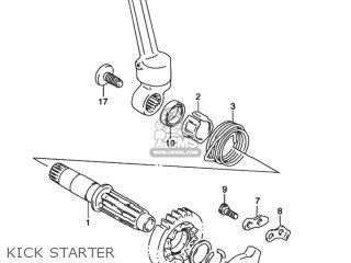KICK STARTER - DR350 1995 (S) USA (E03)