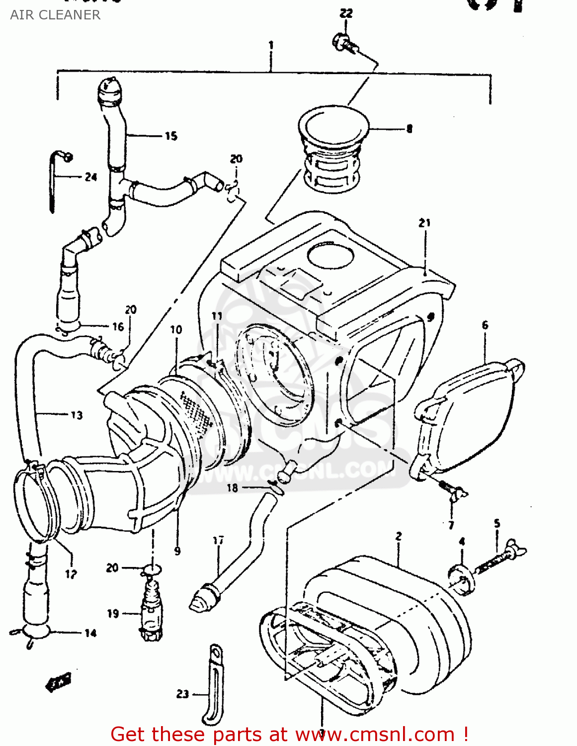 AIR CLEANER DR350 1995 (S)