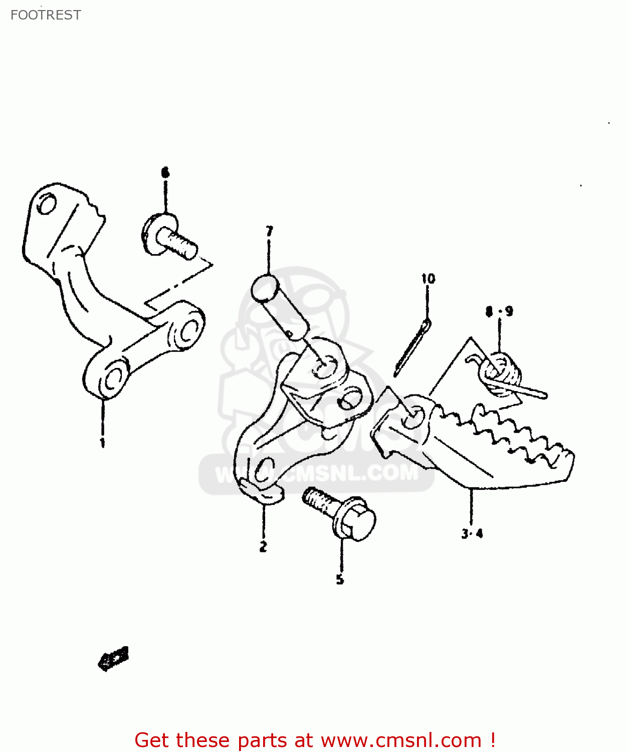 FOOTREST DR350 1995 (S)