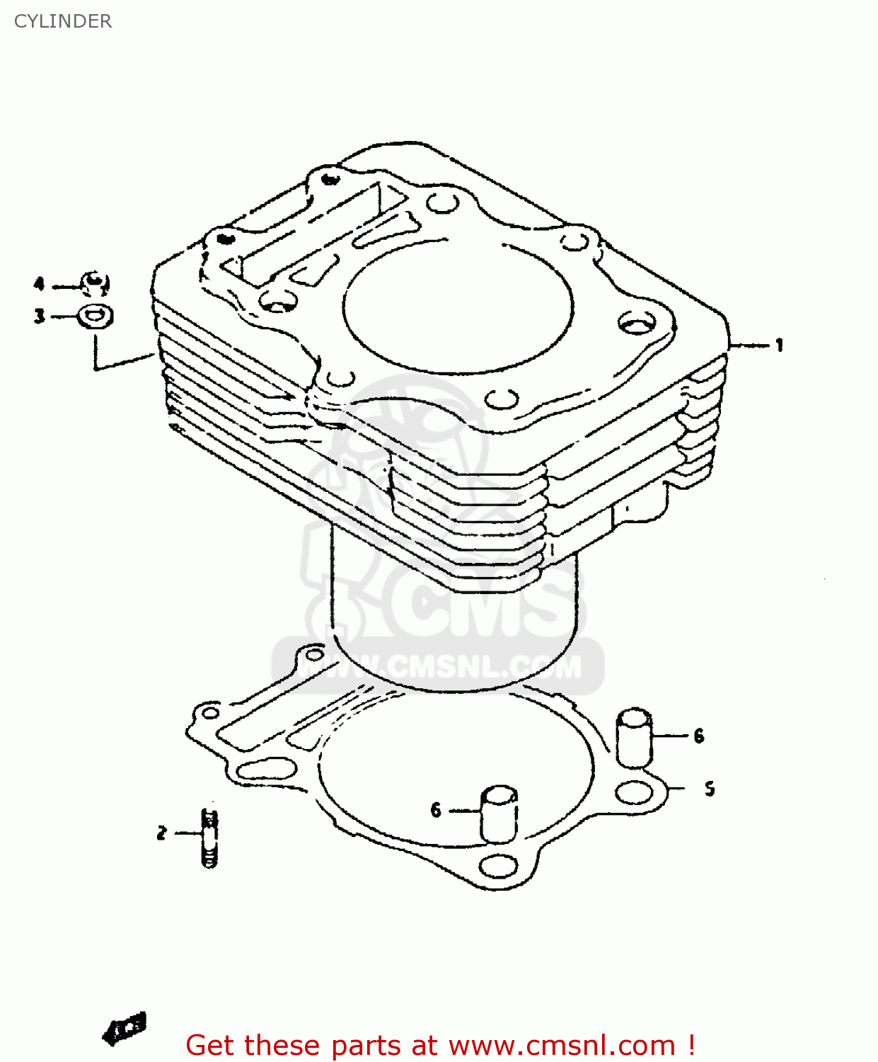 CYLINDER DR350 1995 (S)
