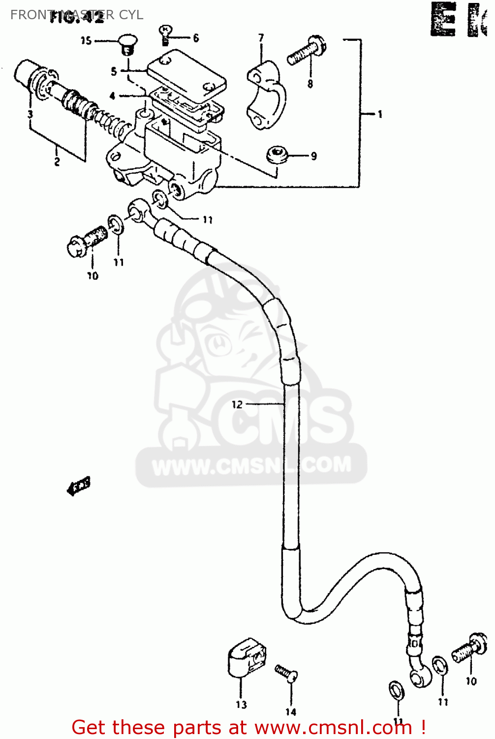 FRONT MASTER CYL DR350 1995 (S)