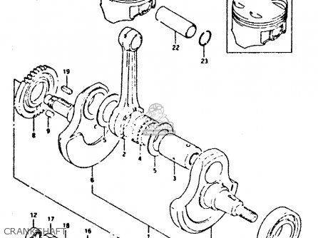 CRANKSHAFT - DR350 1995 (S)