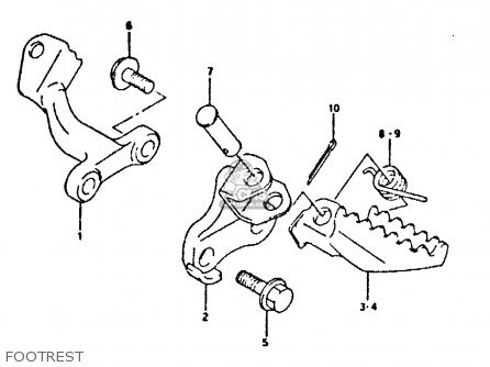 FOOTREST - DR350 1996 (T)
