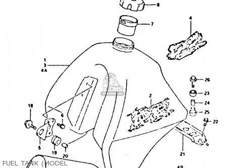 FUEL TANK (MODEL - DR350 1996 (T)