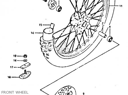 FRONT WHEEL - DR350 1996 (T)