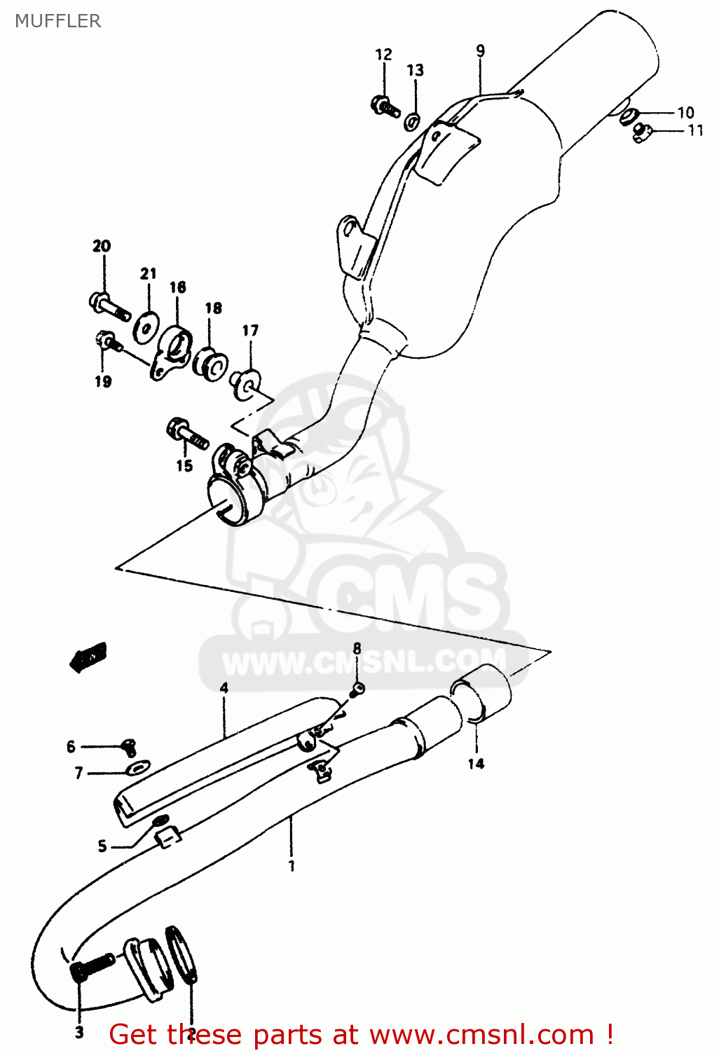 Suzuki 2024 dr350 exhaust