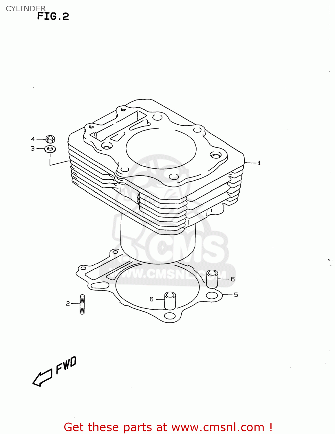 CYLINDER DR350 1997 (V) USA (E03)