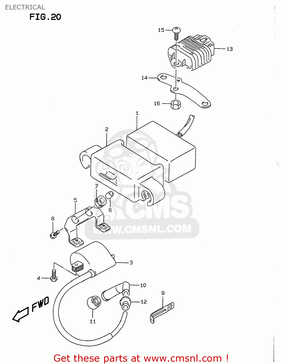 ELECTRICAL DR350 1997 (V) USA (E03)