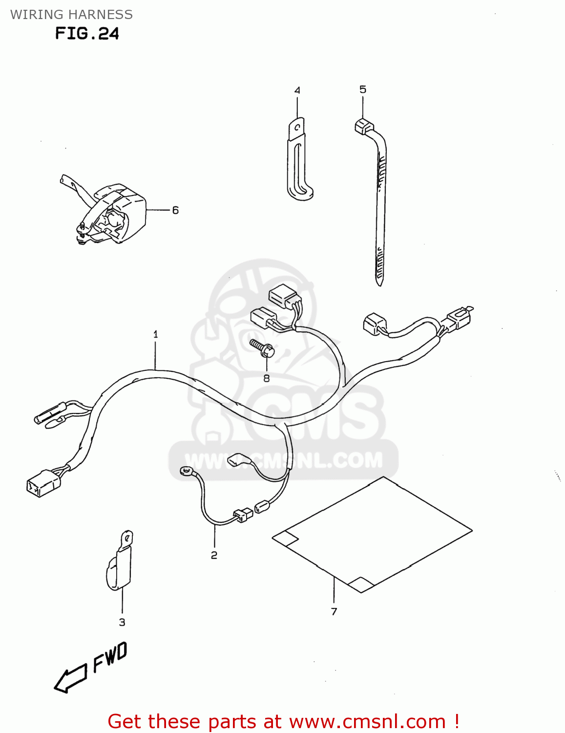 WIRING HARNESS DR350 1997 (V) USA (E03)