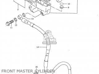 FRONT MASTER CYLINDER - DR350 1997 (V) USA (E03)