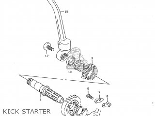 KICK STARTER - DR350 1997 (V) USA (E03)