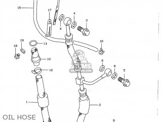 OIL HOSE - DR350 1997 (V) USA (E03)