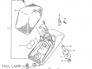 TAIL LAMP - DR350 1997 (V) USA (E03)