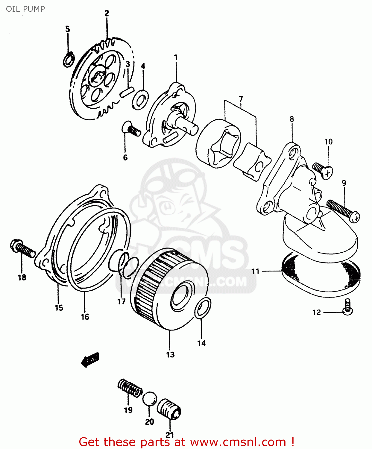 OIL PUMP DR350 1997 (V)