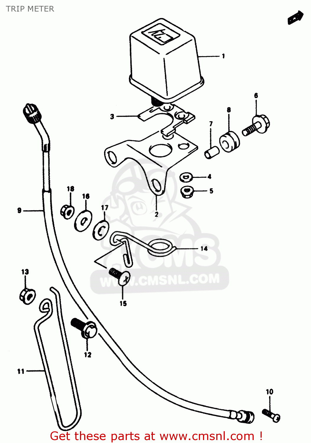 TRIP METER DR350 1997 (V)