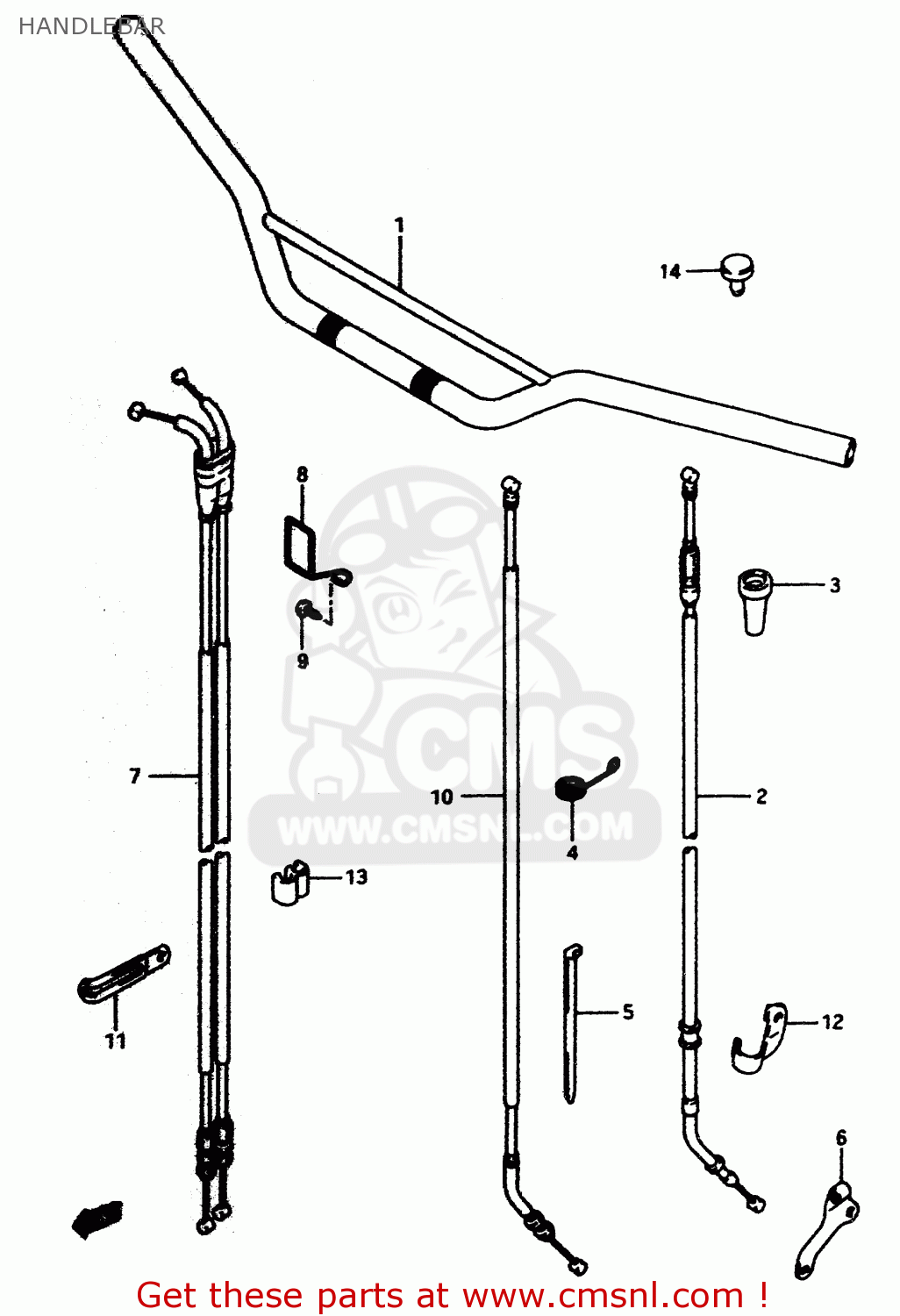 HANDLEBAR DR350 1997 (V)