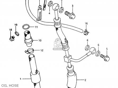 OIL HOSE - DR350 1997 (V)