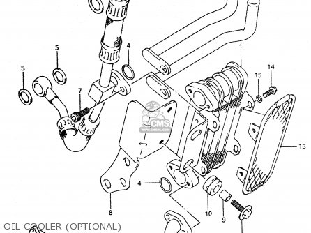 OIL COOLER (OPTIONAL) - DR350 1997 (V)
