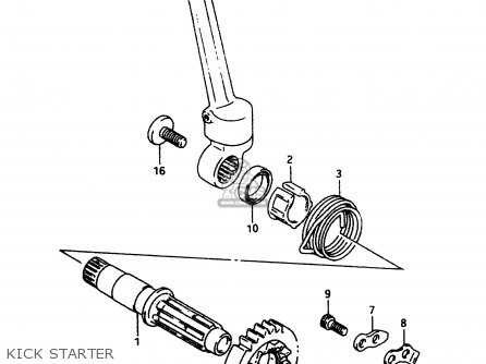 KICK STARTER - DR350 1997 (V)
