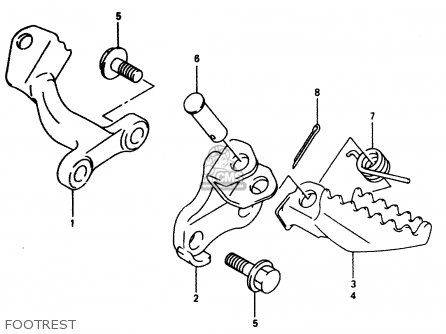 FOOTREST - DR350 1997 (V)