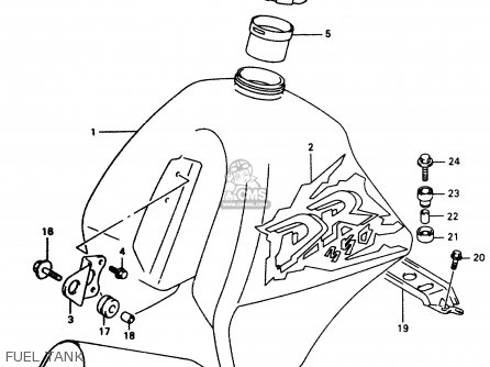 FUEL TANK - DR350 1997 (V)