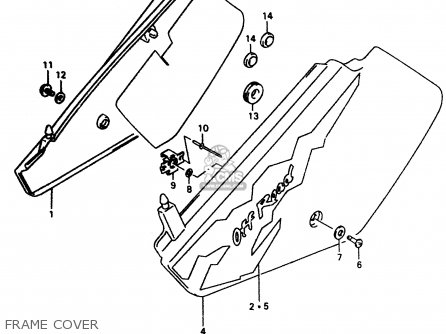 FRAME COVER - DR350 1997 (V)