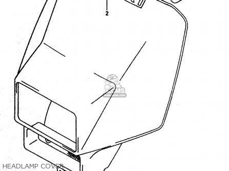 HEADLAMP COVER - DR350 1997 (V)
