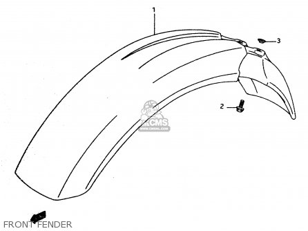 FRONT FENDER - DR350 1997 (V)