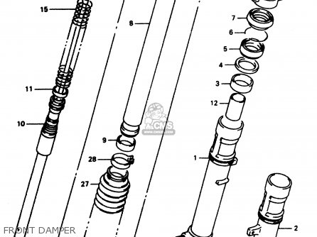 FRONT DAMPER - DR350 1997 (V)